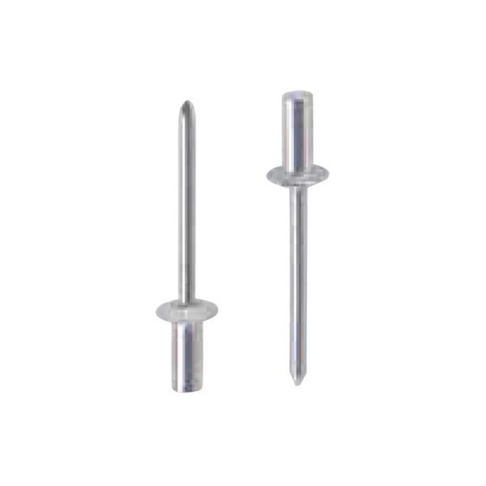 Masterfix 1211 closed Rivet alu/alu round-head - 4.8mm, 11.5mm, Bulk, 4,6-6,5mm