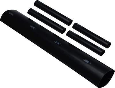 Melbye MLV-0 Heat Shrink Sleeve Set - 4 x 1,5 - 10 mm², black