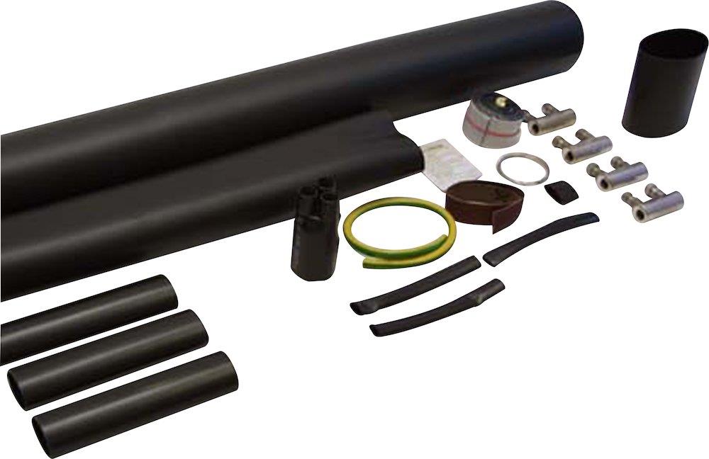 Melbye MPP-D-10 Heat Shrink Sleeve Set with screw sleeves - 4 x 6 - 16 mm², black