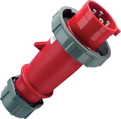 Mennekes AM-Top 2175B CEE Plug - 4P, 32A, 380V, H3, red