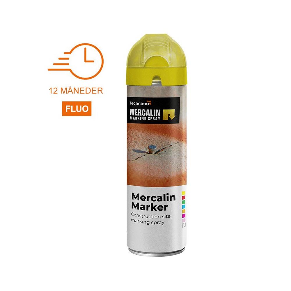 Mercalin FL Marking Spray fluorescent yellow spray - 500ml