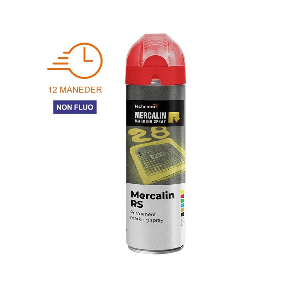 Mercalin RS Marking Spray permanent red spray - 500ml