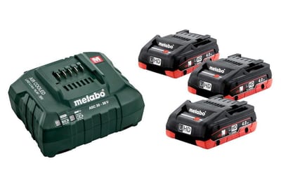 Metabo Basic Set Battery set - 18V, 4AH, 3PCS