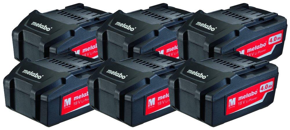 Metabo Battery set - 18V, 4AH, 6PCS