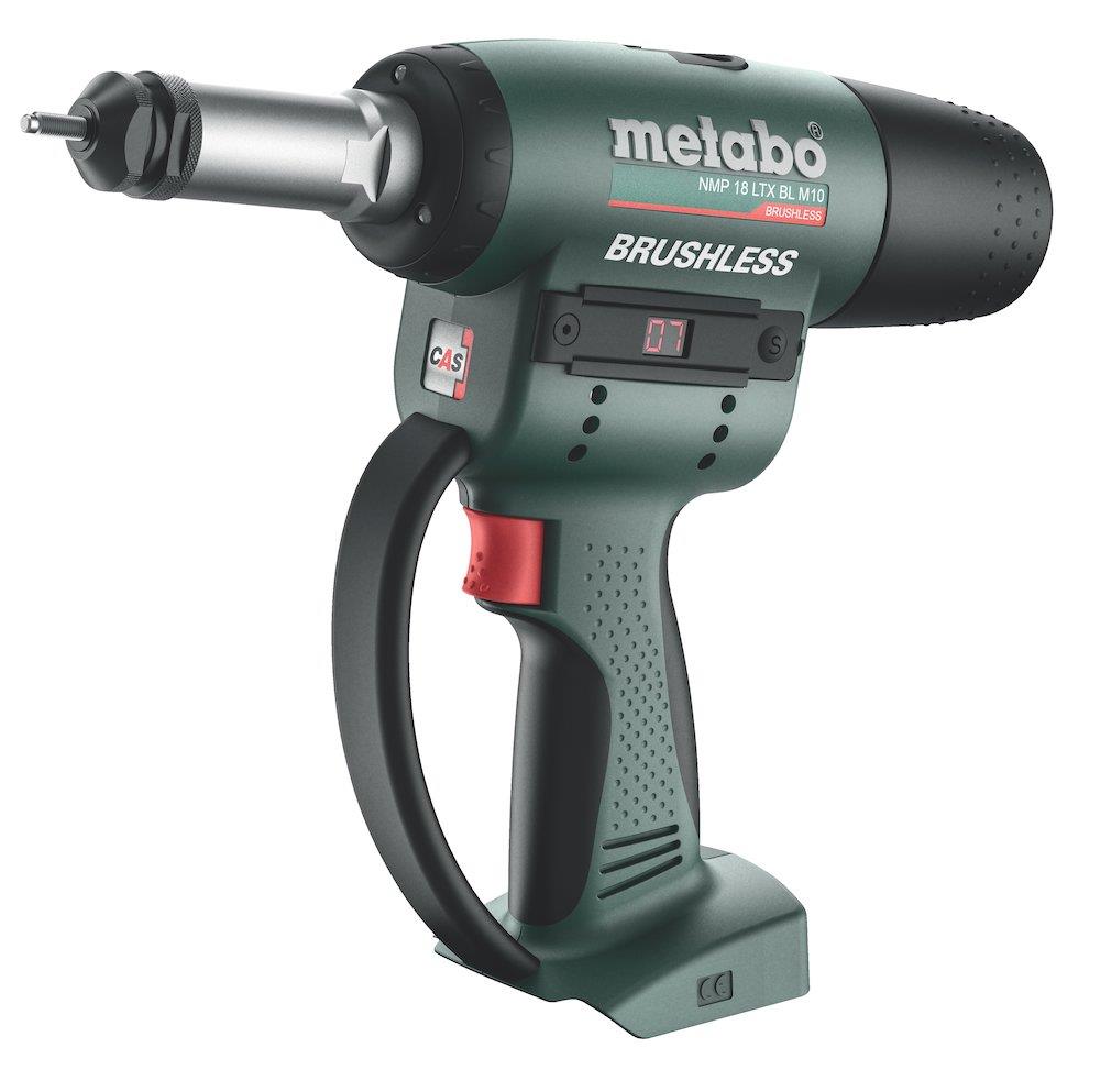 Metabo NMP 18 LTX BL M10 Cordless blind rivet nut gun - 18V, 0PCS