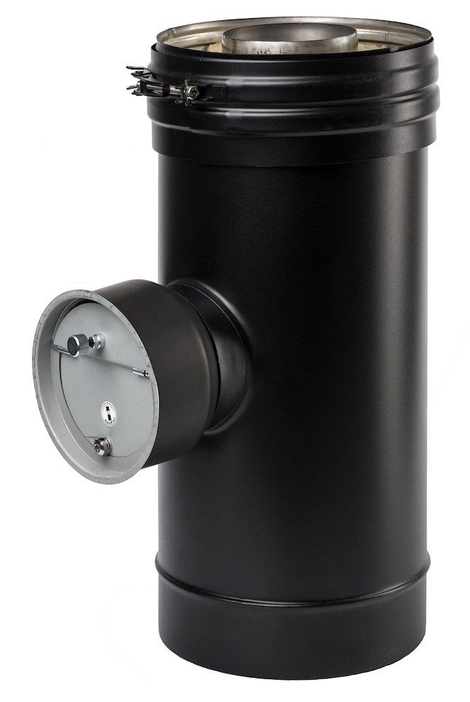 Metalbestos WooD Chimney Pipe with draft stabilizer - 5", 130mm, 500mm