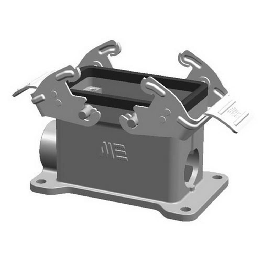 Mete 10X16A Socket housing - Aluminium, grey, 2 x Input