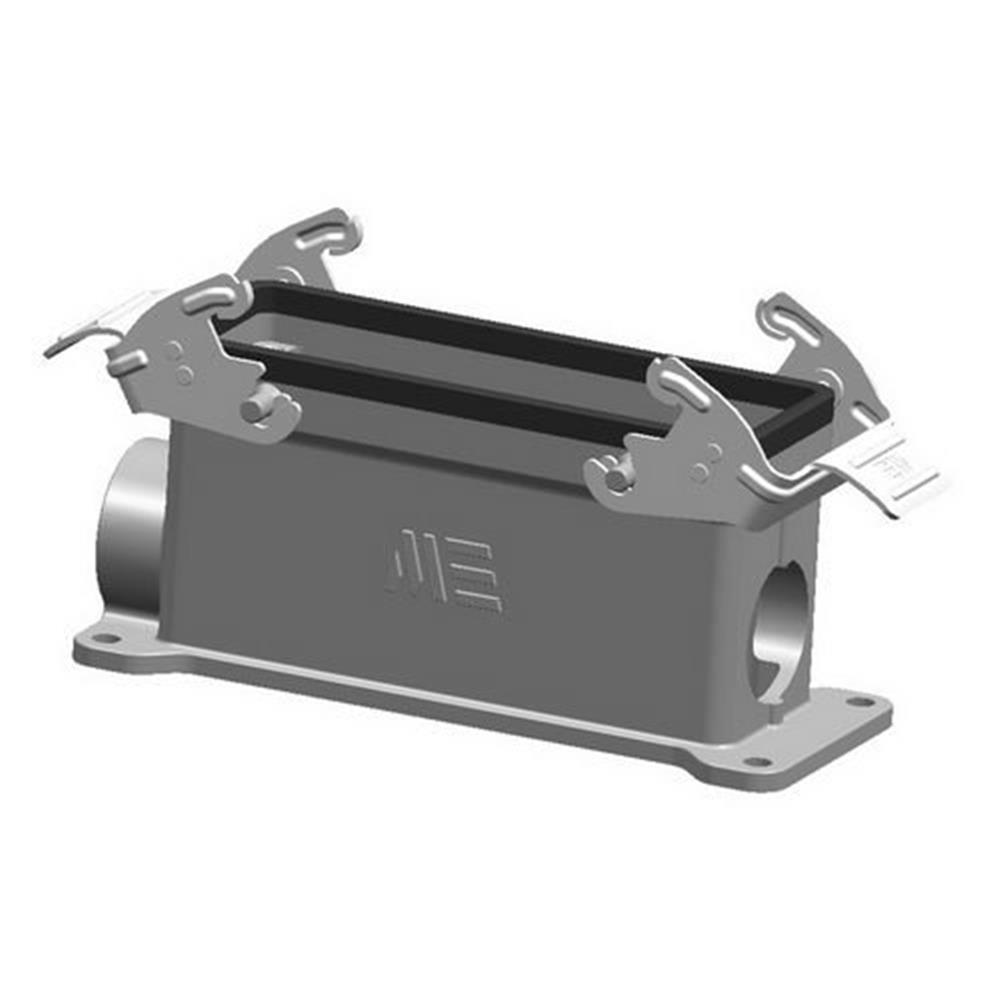 Mete 24X16A Socket housing - Aluminium, grey, 2 x M25