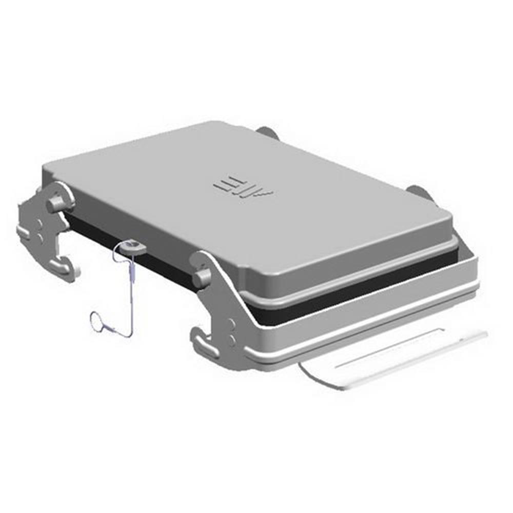 Mete 48 x 16A Blind Cover with bracket Aluminium grey - 48P