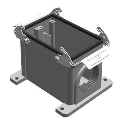 Mete 48X16A Socket housing - Aluminium, grey