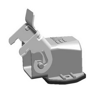 Mete 5X10A Angle surface-mount housing - Aluminium, grey
