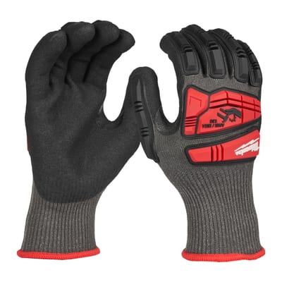 Milwaukee Impact Cut Level E Gloves, Size 11