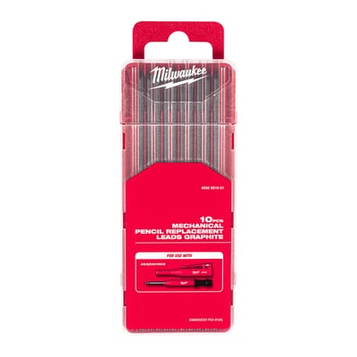 Milwaukee Mechanical Pencil Replacement Leads, Graphite, 10-Pack