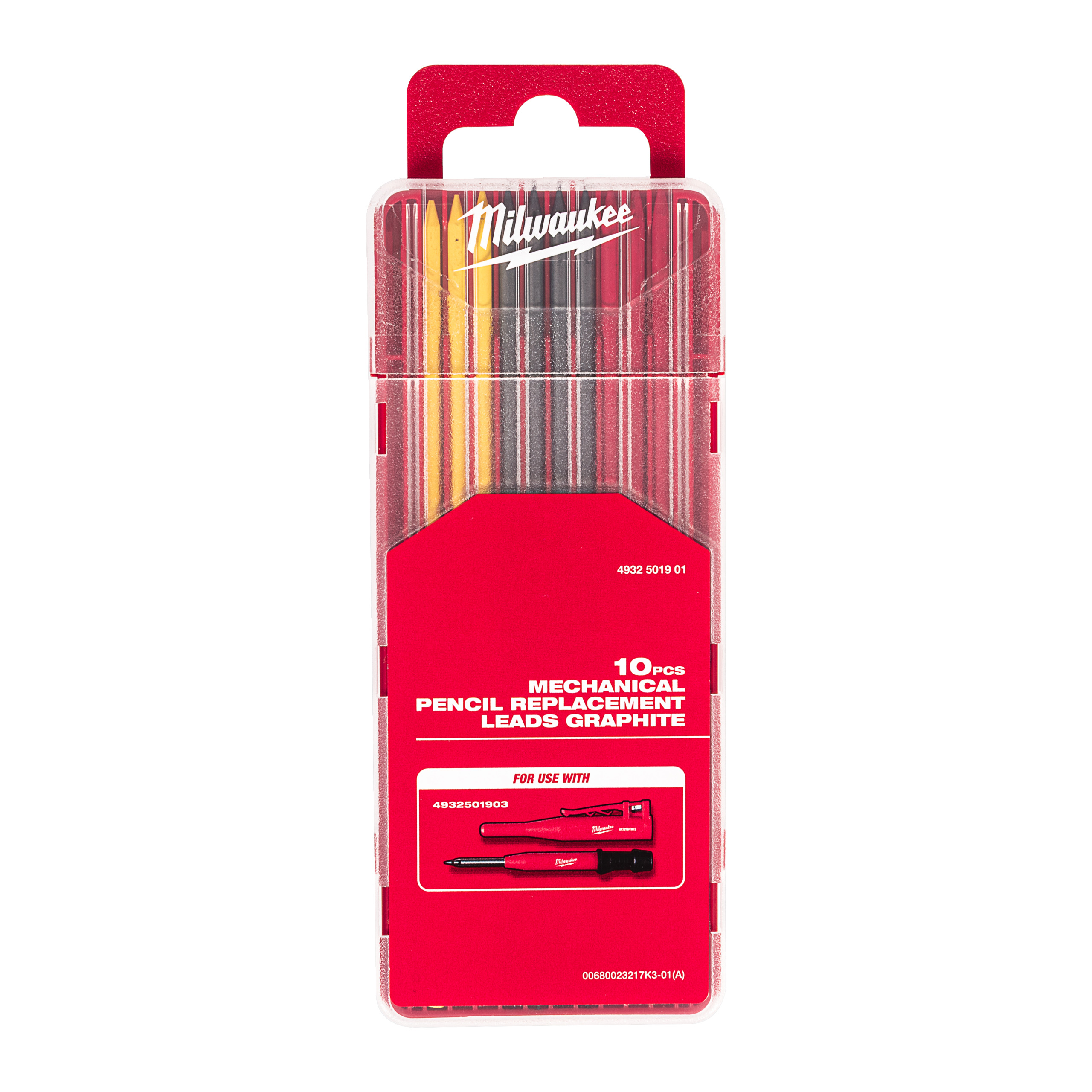 Milwaukee Mechanical Pencil Replacement Leads, Colour, 10-Pack (4932501902)