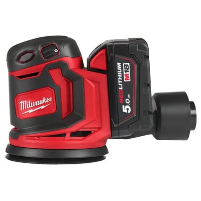 Milwaukee BOS2125-502B Cordless Orbital Sander - 18V, 2PCS, 125mm