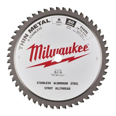 Milwaukee Circular Saw Blade - 203mm, 15.87mm, 50PCS, 1,8mm, steel