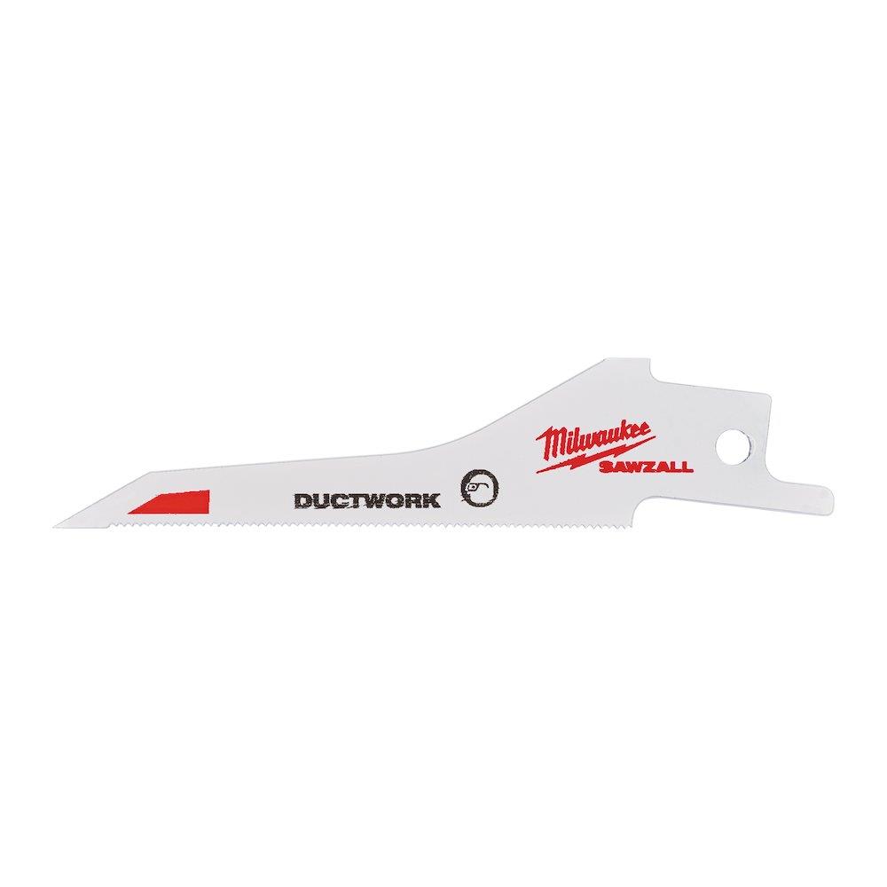 Milwaukee Sawzall Ductwork Reciprocating Saw Blade - 85mm, 30 TPI, Metalplader, 5