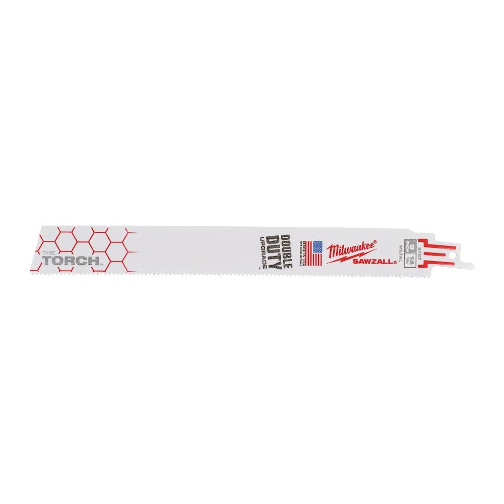 Milwaukee Sawzall the Torch Reciprocating Saw Blade - 230mm, 14 TPI, steel, stainless steel, not-ferrous metal, 5