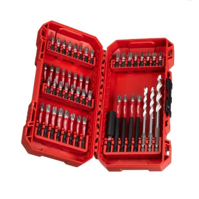 Milwaukee Shockwave 48-Piece Bit Set — PH, PZ, TX and Hex Socket