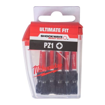 Milwaukee Shockwawe Impact Duty Bits pozidriv - 50mm, 10PCS