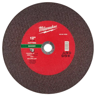 12" x 1/8" x 1" Masonry Cut Off Wheel -Type 1
