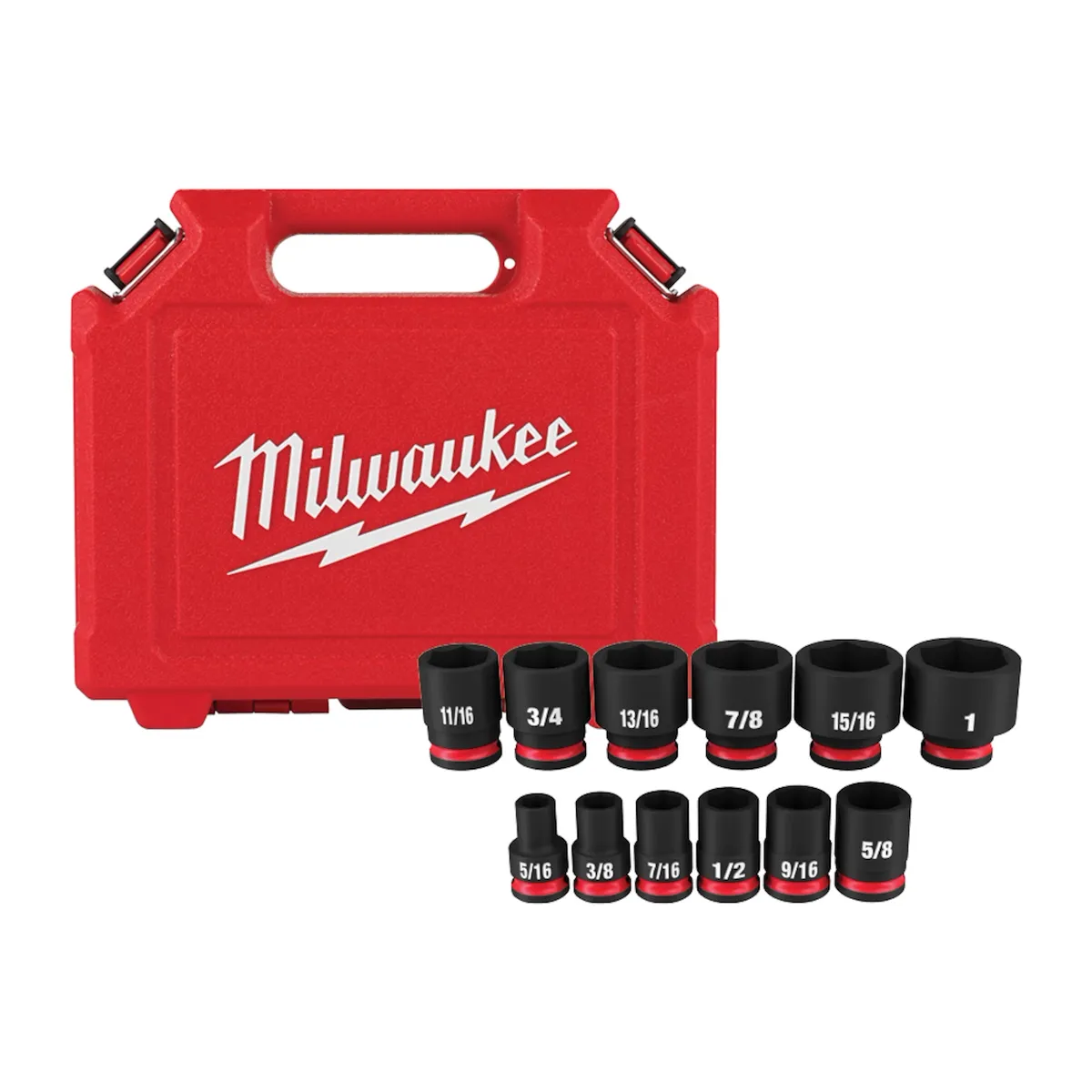 (12PC) SHOCKWAVE™ Impact Duty 3/8" Drive 6 Point Socket Sets