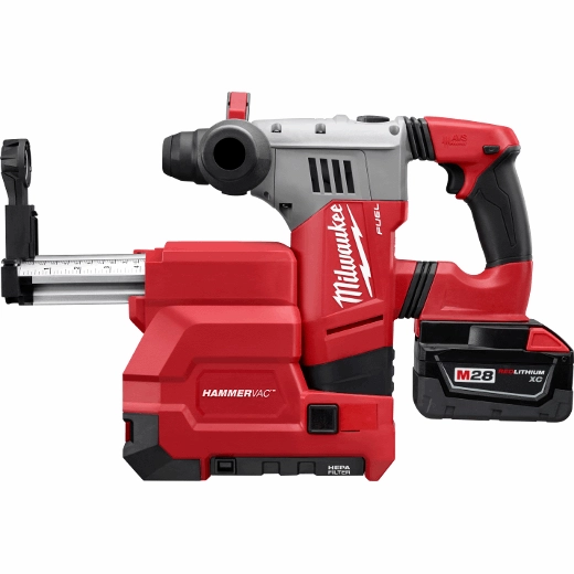 M28 FUEL 1-1/8" SDS Plus Rotary Hammer Kit with Dust Extractor