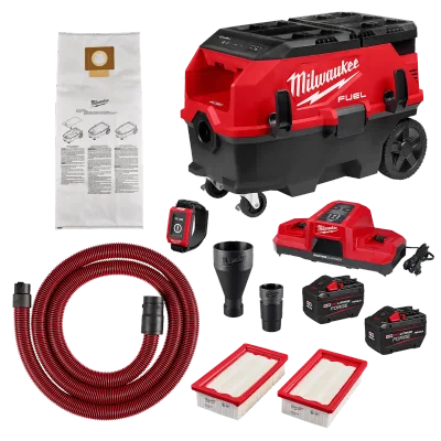 M18 FUEL™ 9 Gallon Dual Battery Dust Extractor w/ PACKOUT™ Compatibility and VACLINK™ Kit
