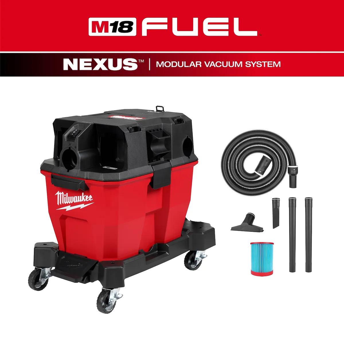 M18 FUEL 9 Gallon Dual-Battery Wet/Dry Vacuum