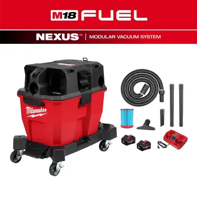 M18 FUEL 9 Gallon Dual-Battery Wet/Dry Vacuum Kit