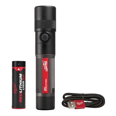 USB Rechargeable 1100L Twist Focus Flashlight