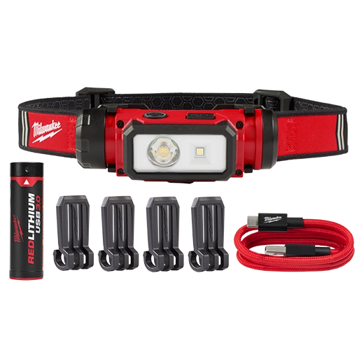 REDLTHIUM™ 600 Lumen USB Rechargeable Hard Hat Headlamp