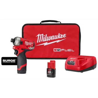 M12 FUEL™ SURGE™ 1/4" Hex Hydraulic Driver Kit