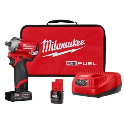 M12 FUEL Stubby 1/2" Pin Impact Wrench Kit