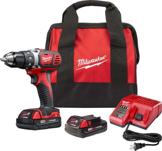 Milwaukee Tool 18-Volt Compact 1/2" Hammer Drill/Driver Kit 2607-22