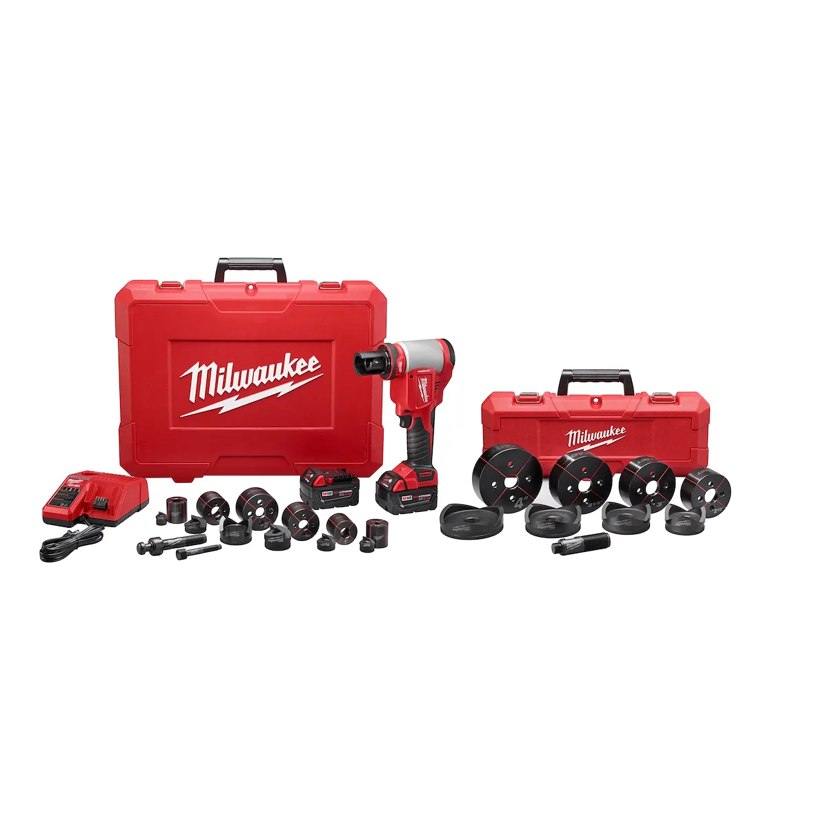 M18™ FORCE LOGIC™ 10T Knockout Tool 1/2" - 4" Kit