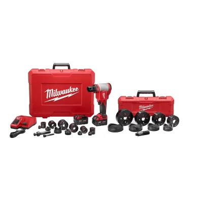 M18™ FORCE LOGIC™ 10T Knockout Tool 1/2" - 4" Kit