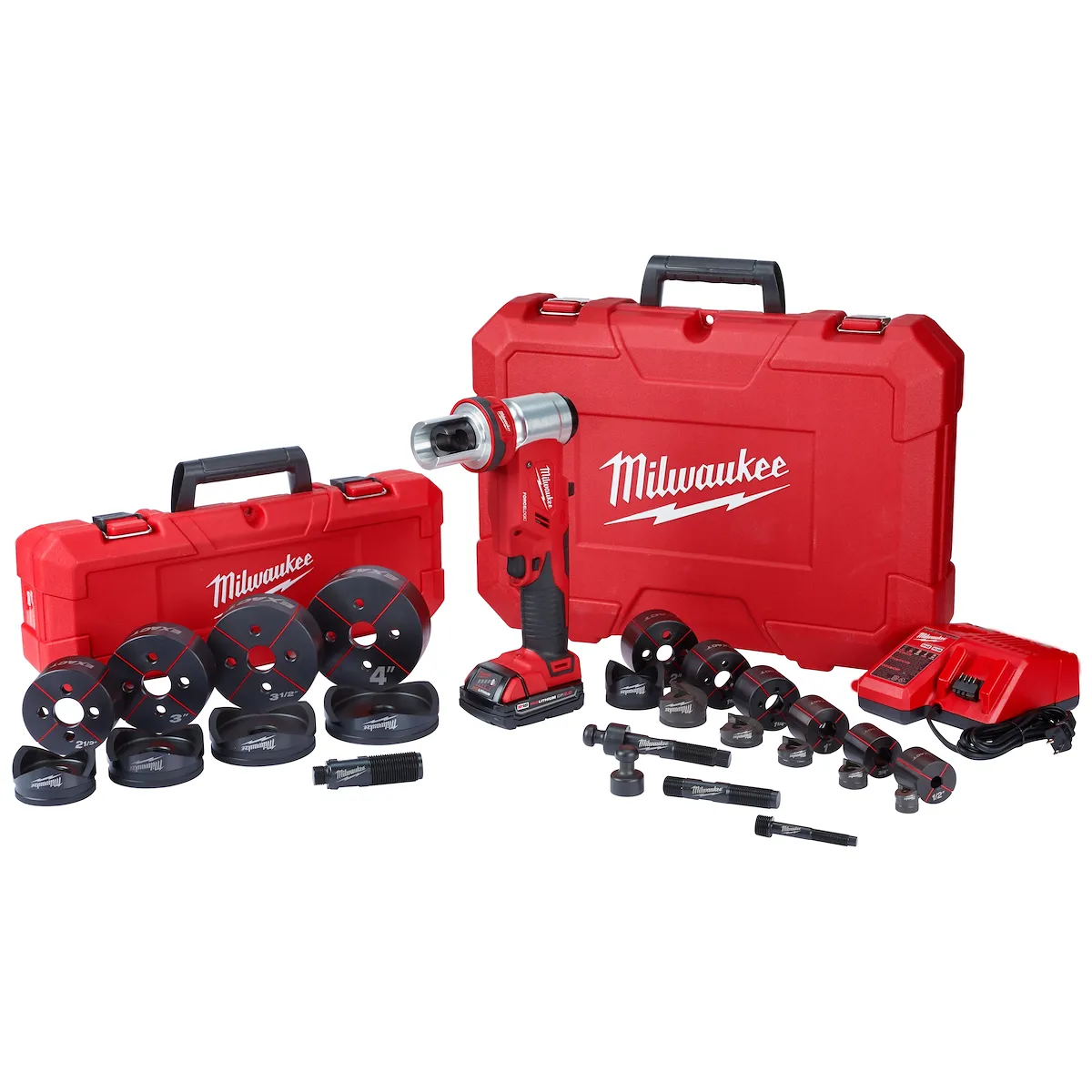 M18™ FORCELOGIC™ 6T Knockout Tool 1/2" - 4" Kit
