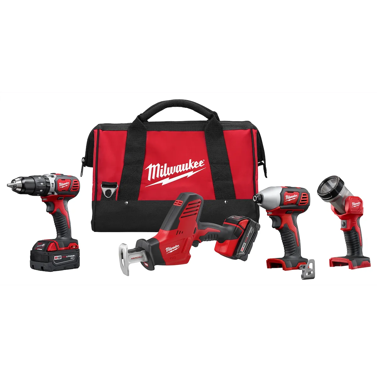 Milwaukee Tool M18™ Cordless LITHIUM-ION 4-Tool Combo Kit 2695-24