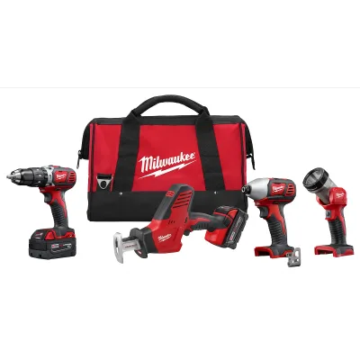 Milwaukee Tool M18™ Cordless LITHIUM-ION 4-Tool Combo Kit 2695-24