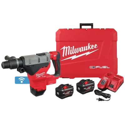 M18 FUEL 1-3/4” SDS Max Rotary Hammer w/ ONE KEY Kit w/ (2) 12.0 Batteries