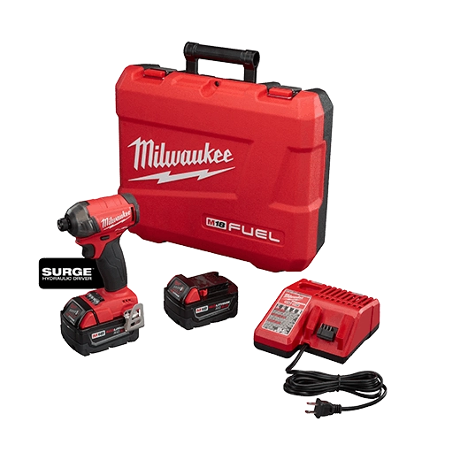 Milwaukee Tool M18 FUEL™ SURGE™ 1/4" Hex Hydraulic Driver Kit 2760-22