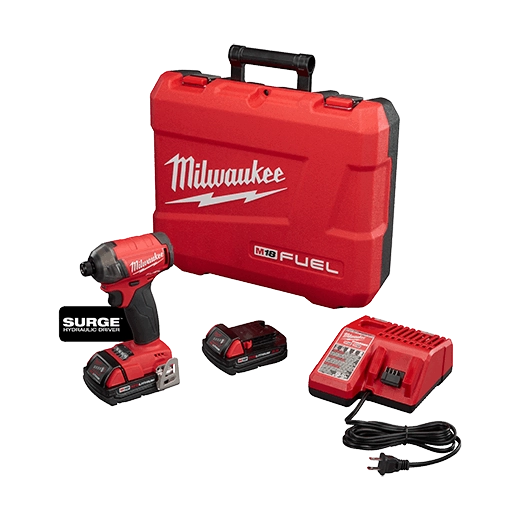 Milwaukee Tool M18 FUEL™ SURGE™ 1/4" Hex Hydraulic Driver Kit 2760-22CT