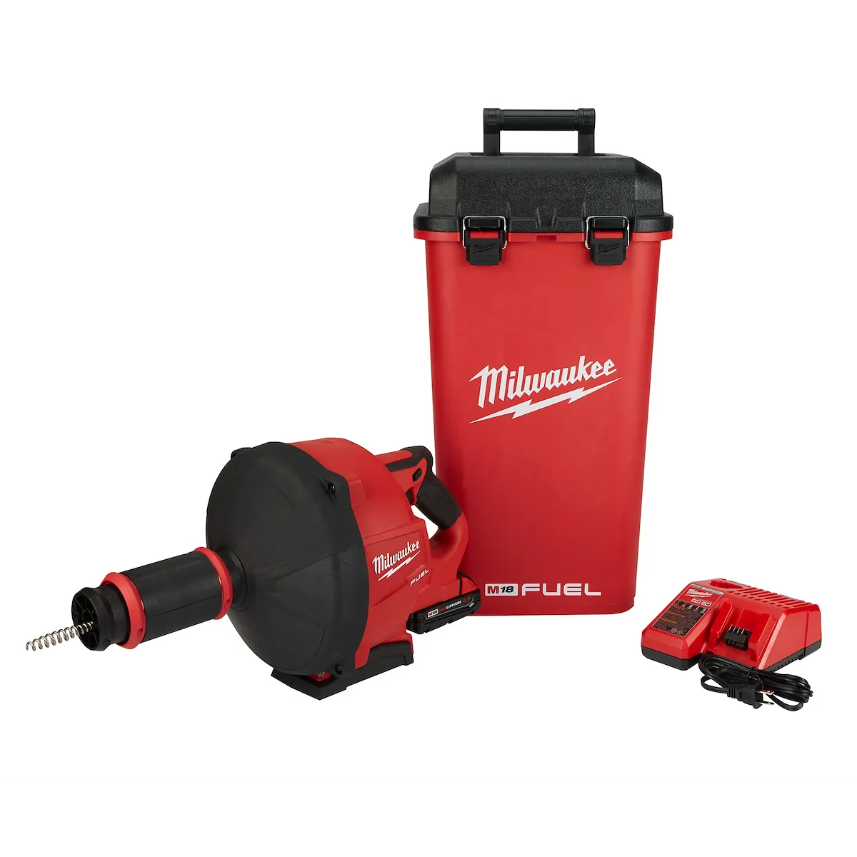 Milwaukee Tool M18 FUEL Drain Snake w/ CABLE DRIVE Kit 2772A-21