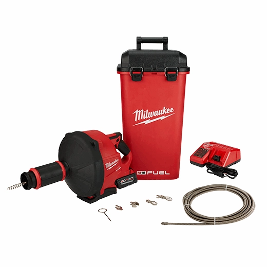 Milwaukee Tool M18 FUEL Drain Snake w/ CABLE DRIVE Kit 2772B-21XC