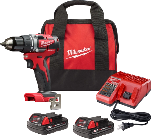 Milwaukee Tool M18 Compact Brushless 1/2" Drill/Driver Kit 2801-22CT