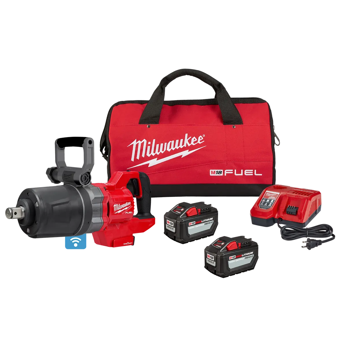 M18 FUEL™ 1" D-Handle High Torque Impact Wrench w/ ONE-KEY™ Kit