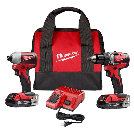 M18 Compact Brushless 2- Tool Combo Kit, Drill Driver and Impct Driver