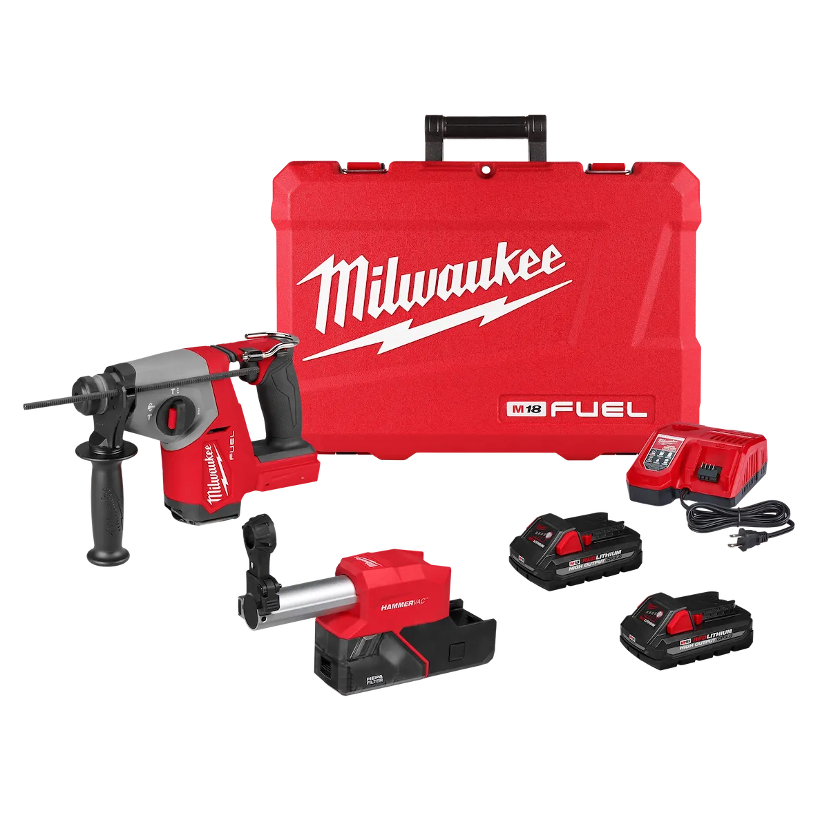M18 FUEL™ 5/8" SDS Plus Rotary Hammer w/ Dust Extractor Kit