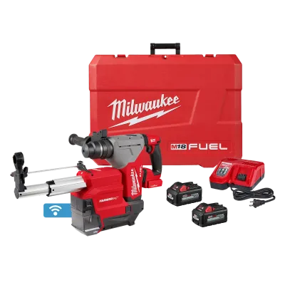 M18 FUEL 1-1/8" SDS Plus Rotary Hammer w/ ONE-KEY Dust Extractor Kit